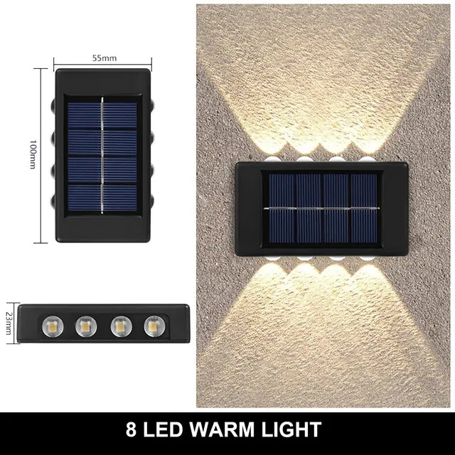 Lampada da parete a Luce solare Impermeabile 6 modelli diversi