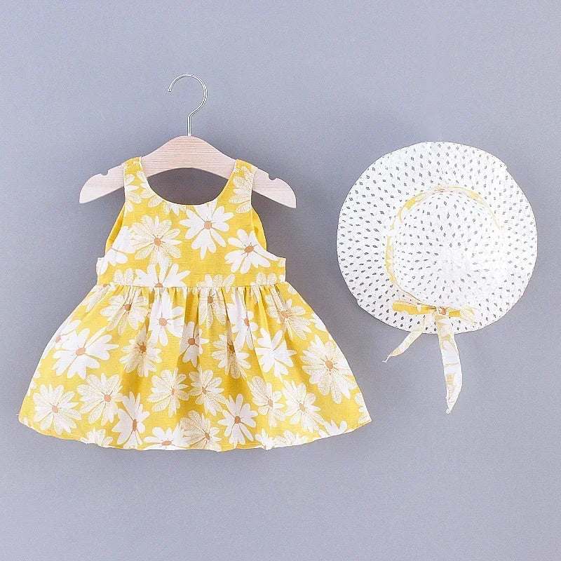 Vestito estivo Sweet Princess Dress con fiocco 0-3 anni