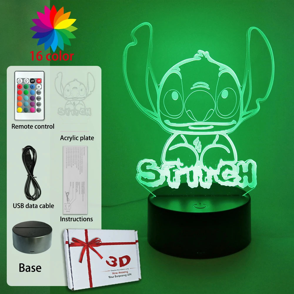 Lampada STITCH  LED Luce notturna Telecomando Smart Touch