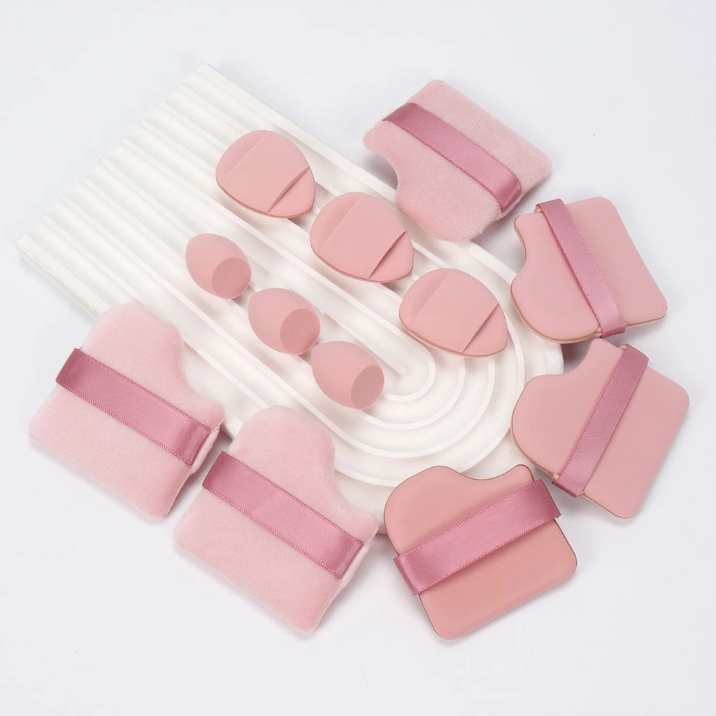 Set 12 Pz di spugne per trucco multiuso, set di diversi colori