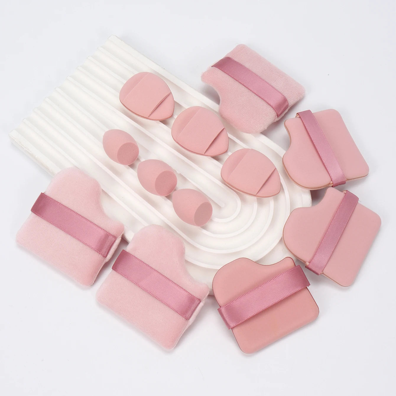 Set 12 Pz di spugne per trucco multiuso, set di diversi colori