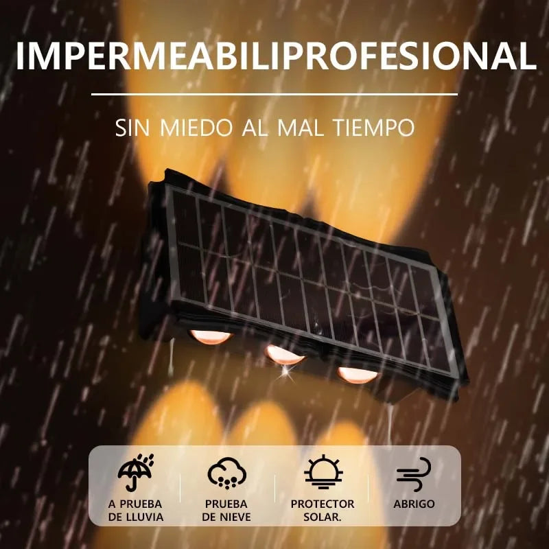 Lampada da parete a Luce solare Impermeabile 6 modelli diversi