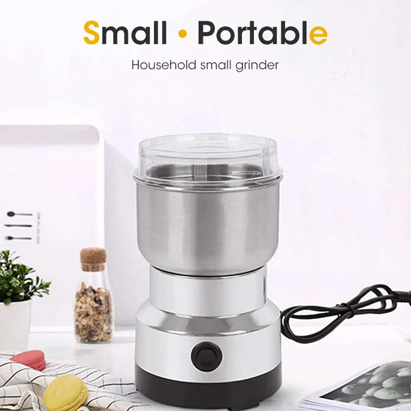 Mini smerigliatrice elettrica 300ml polverizzatrice ultrafine per alimenti per bambini Pepe spezie caffè mulino per cereali con 2/4 lame per uso domestico