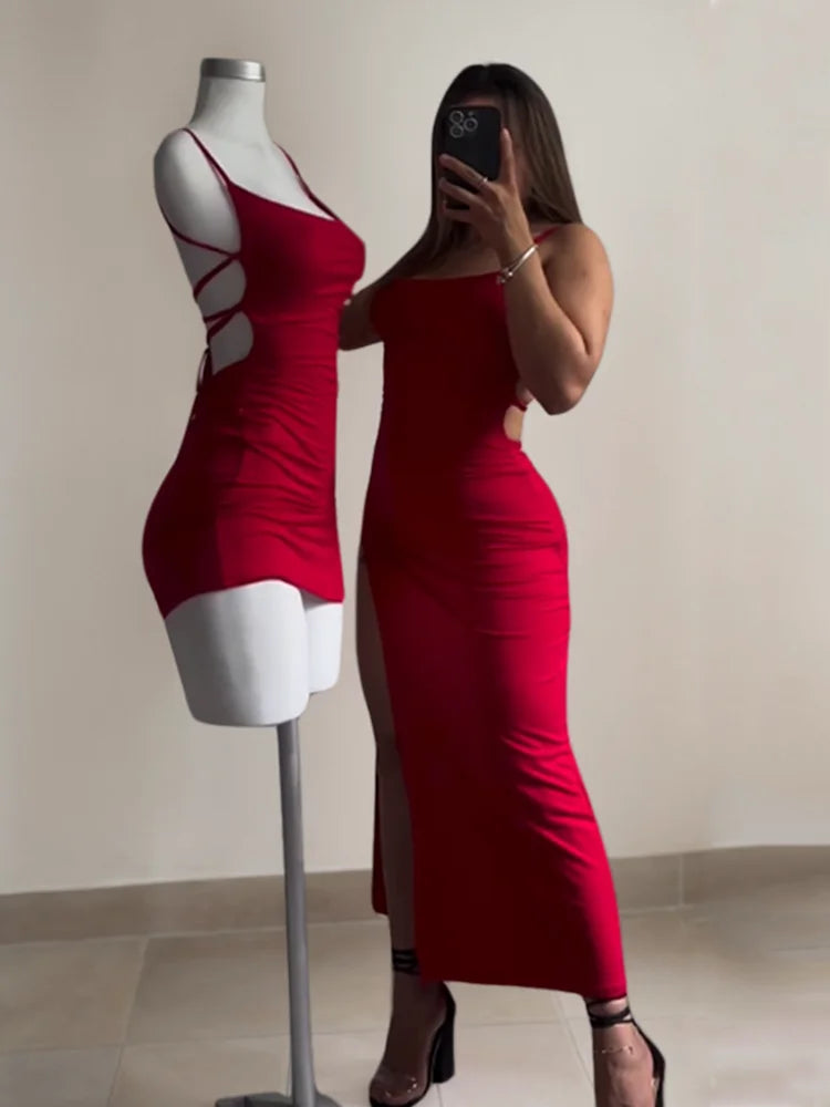 Vestito estate alta moda tracolla
