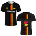 T-shirt per uomo Modello Germania  a maniche corte Top Premium  oversize
