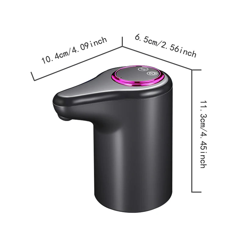 Distributore d’acqua elettrico, distributore automatico domestico intelligente per acqua in botte e purificata, ricarica USB