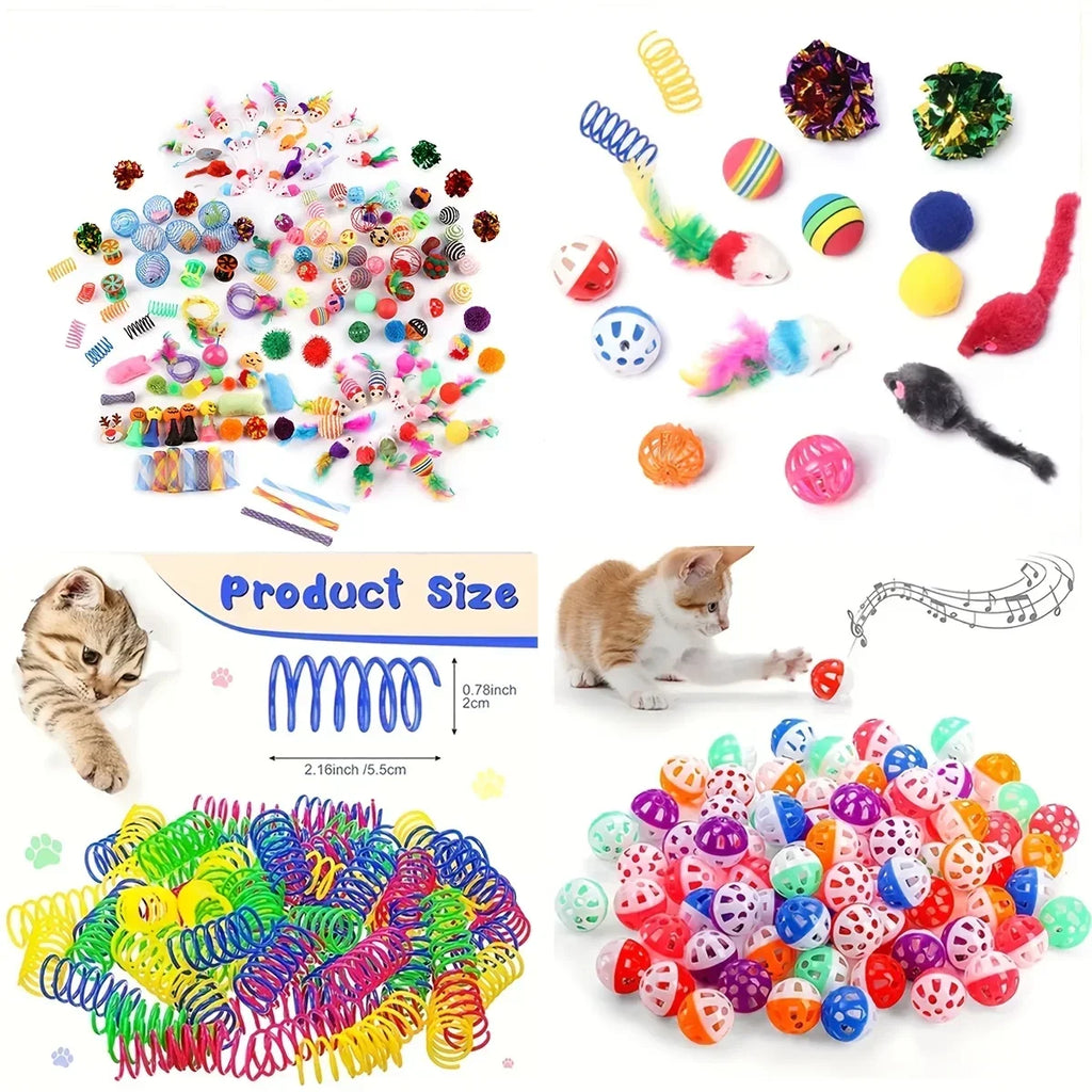 Confezione mista di giocattoli per gatti 14pcs