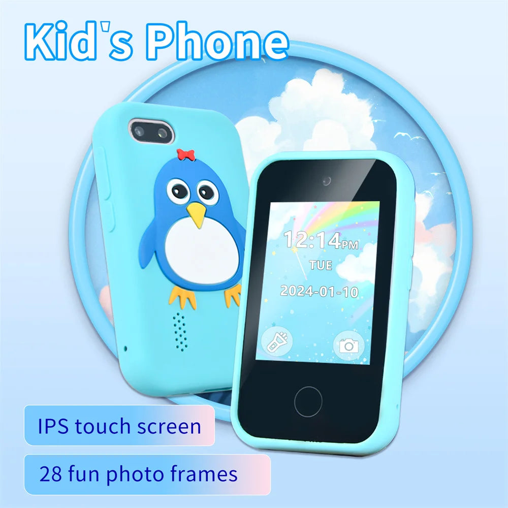 SmartPhone Fotocamera + Giochi Touch Screen+Lettore MP3 per bambini