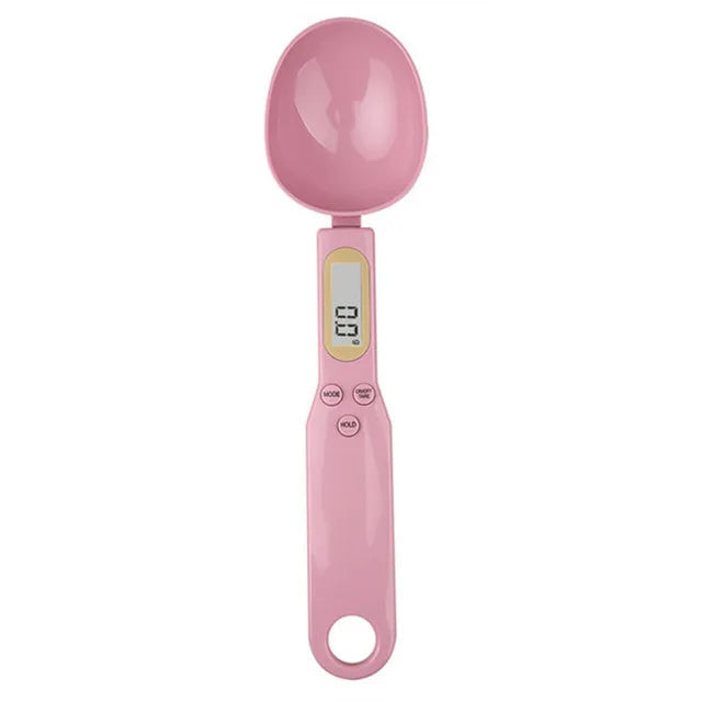 Mini Bilancia a cucchiaio Bilancia da cucina digitale, 0,1-500g, Cucchiaio di misura del peso per Farina, Latte, Caffè in polvere,