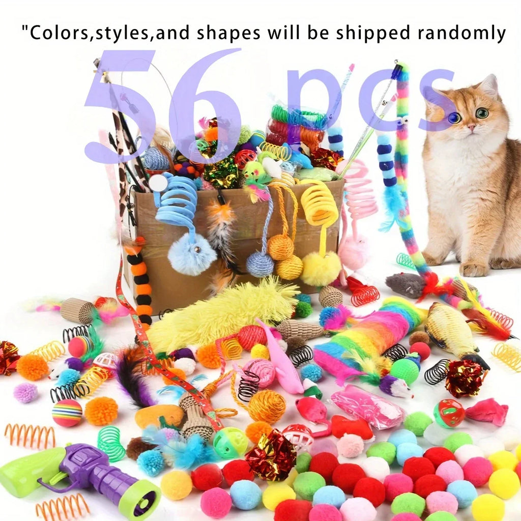 Confezione mista di giocattoli per gatti 14pcs