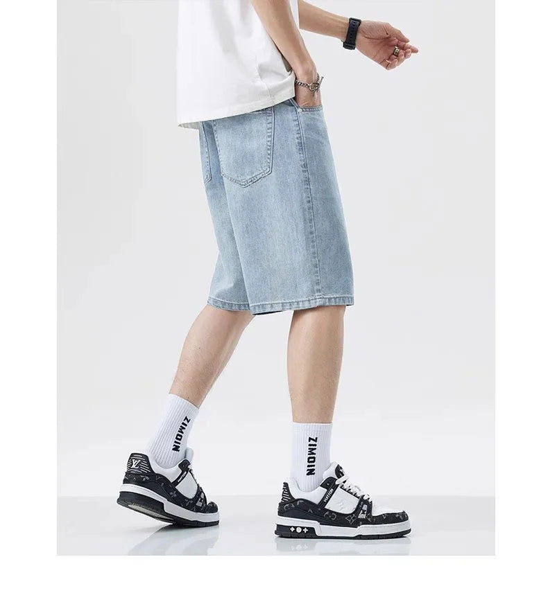 Denim pantaloncini di jeans da uomo