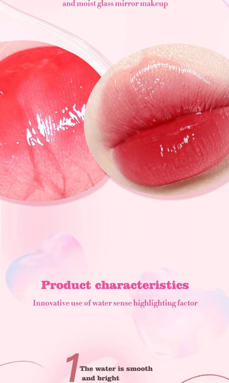 6 pezzi Glass Lip Gloss Set Idratante