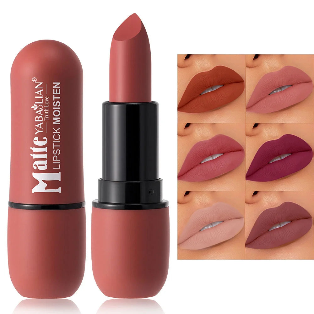 Rossetto opaco a 6 colori