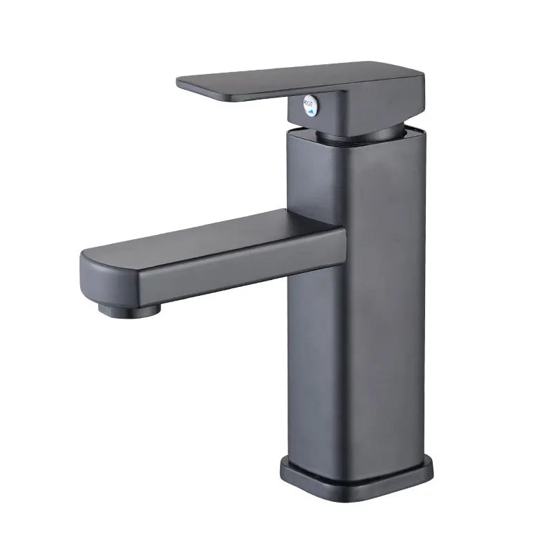 Rubinetti da bagno neri/cromi Rubinetti del miscelatore caldo e freddo Vanity Bagno