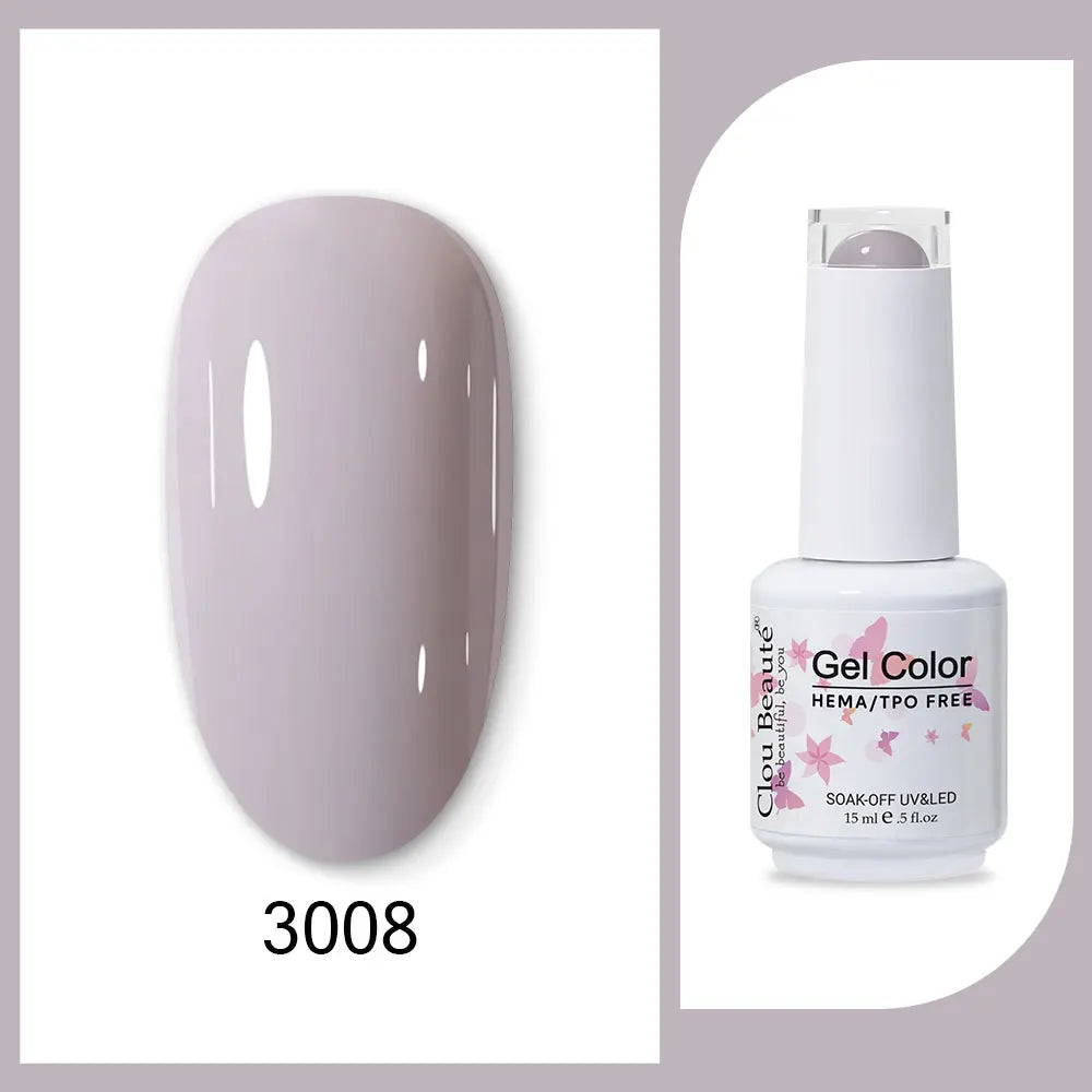 CLOU BEAUTÈ  15/10ml Semipermanente Gel Smalto Unghie 400 colori disponibili
