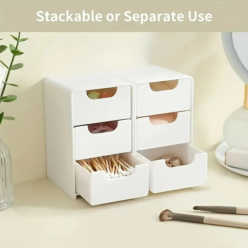 Organizzatore da scrivania a 3 livelli con cassetti