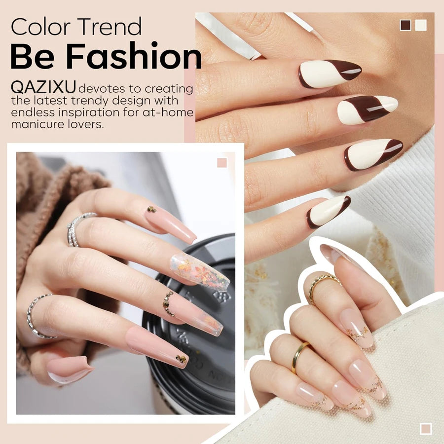 QAZIXU Gel per unghie per Nail Art SET 6 Pz