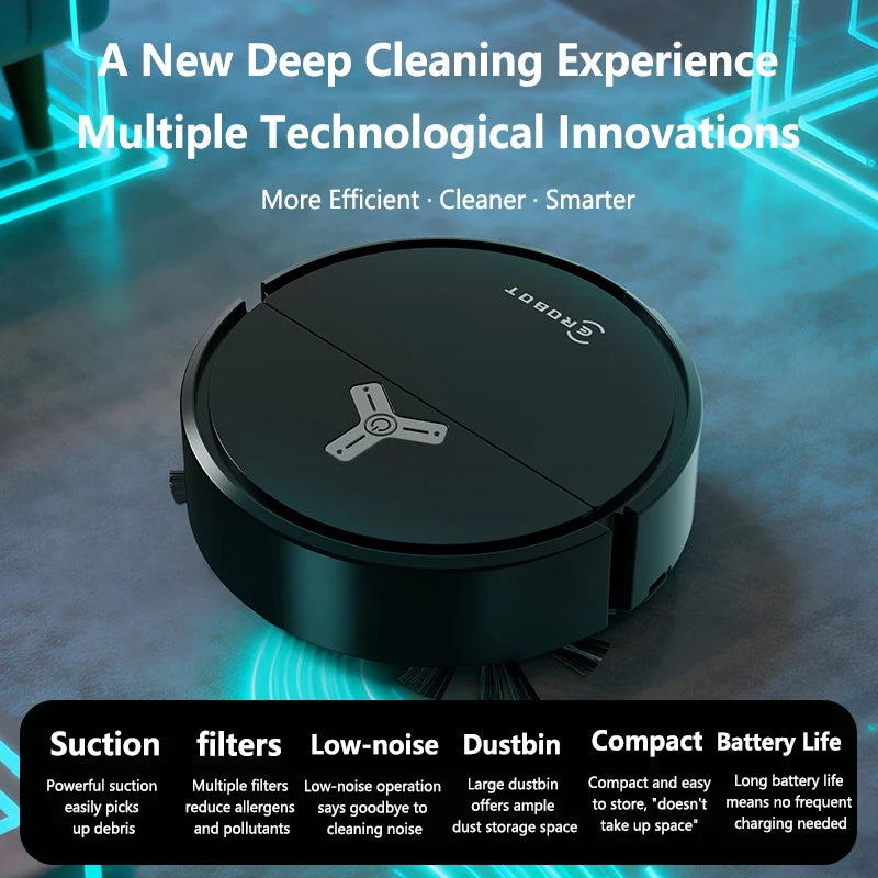 Lenovo 3 in 1 Smart  Robot Aspirapolvere 4000Pa Elettrodomestici per la pulizia della casa
