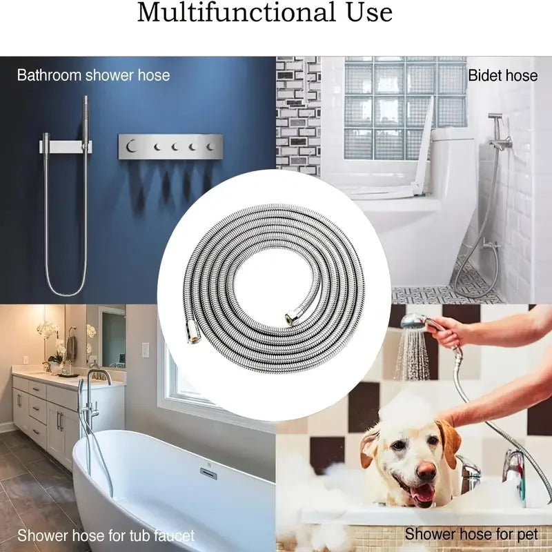 LSSH Tubo flessibile in acciaio inossidabile per accessori da bagno Tubo doccia ad alta resistenza