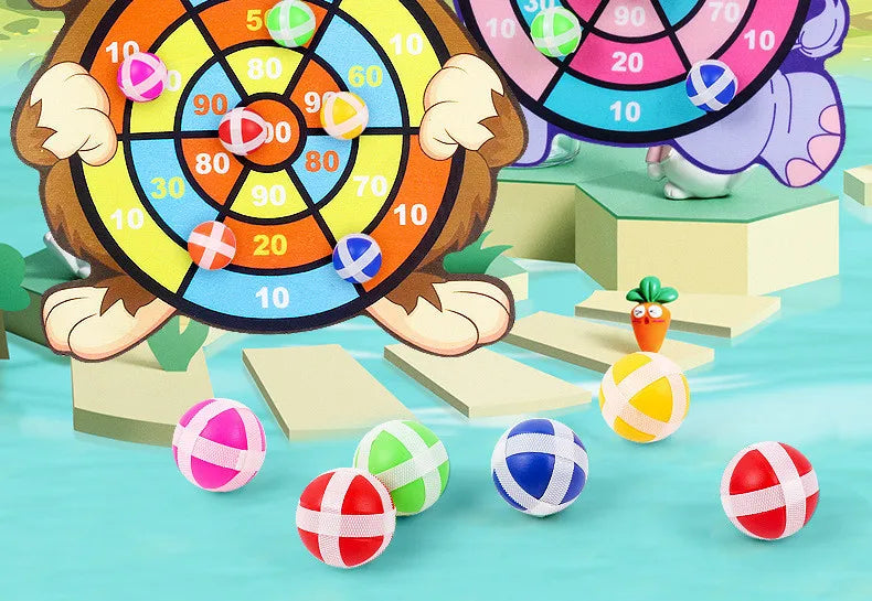 Bersaglio con palla appiccicosa Giocattoli per bambini da 2 a 4 anni Cartoon Animal
