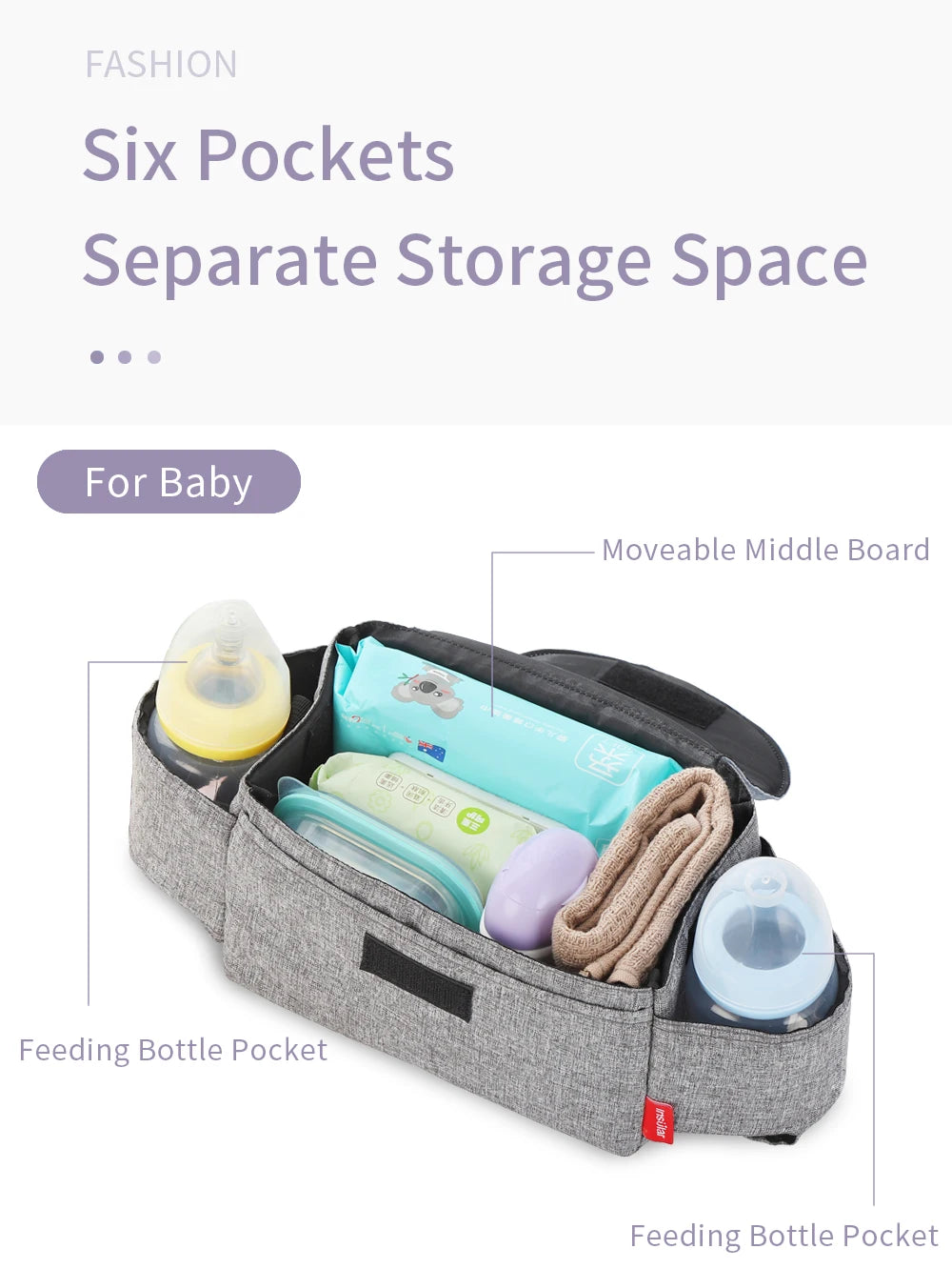 Borsa portaoggetti per passeggino