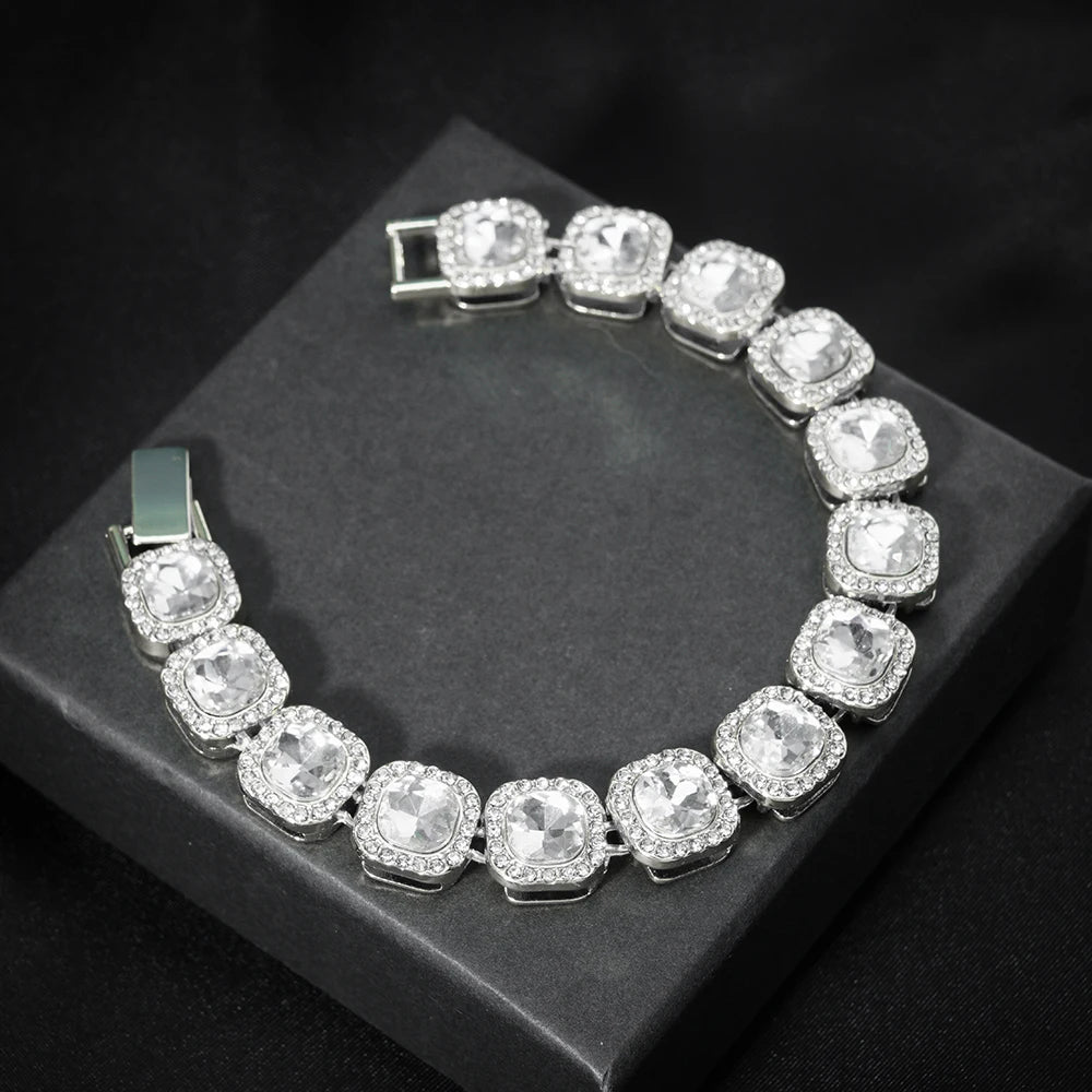 Bracciale a catena a maglie cubane