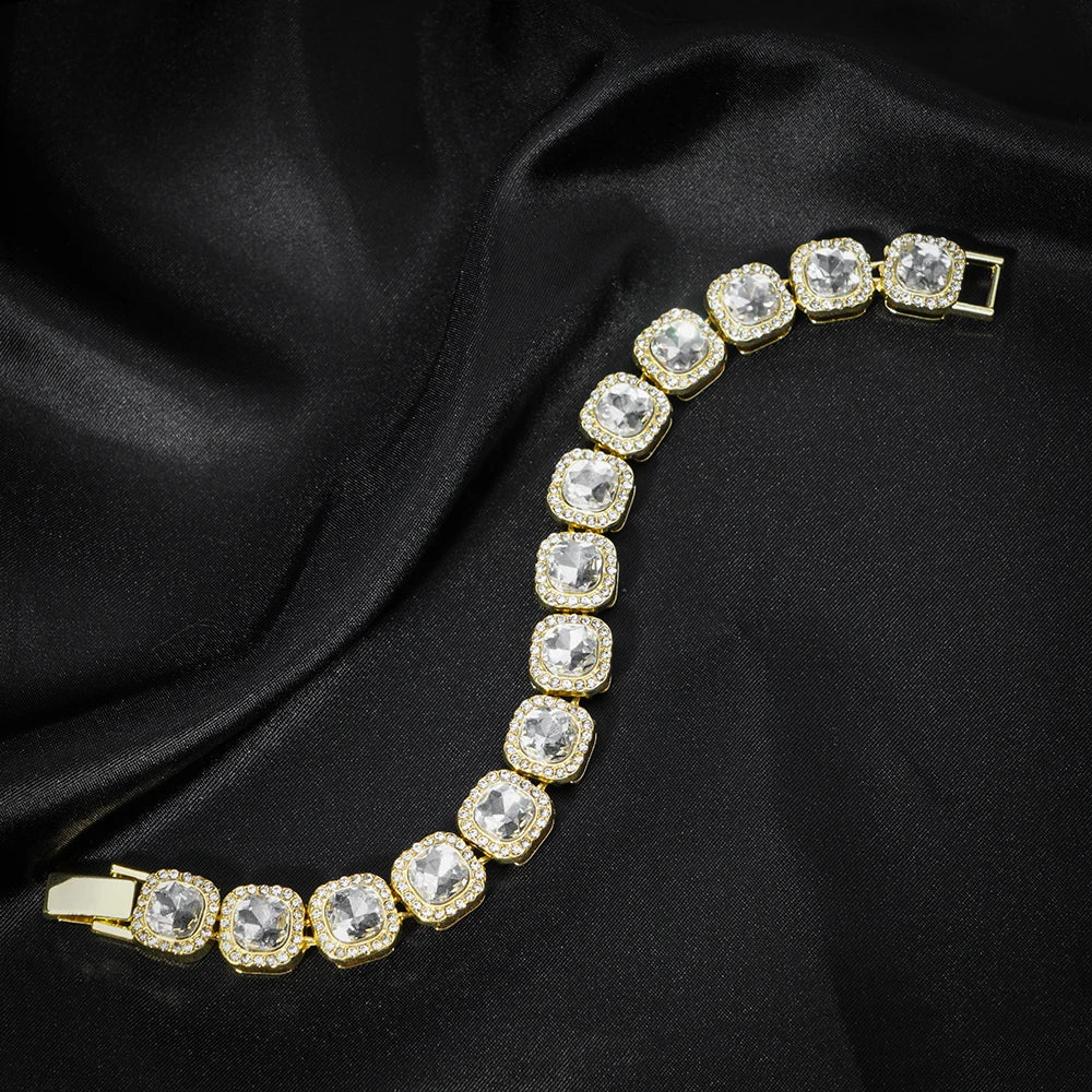 Bracciale a catena a maglie cubane
