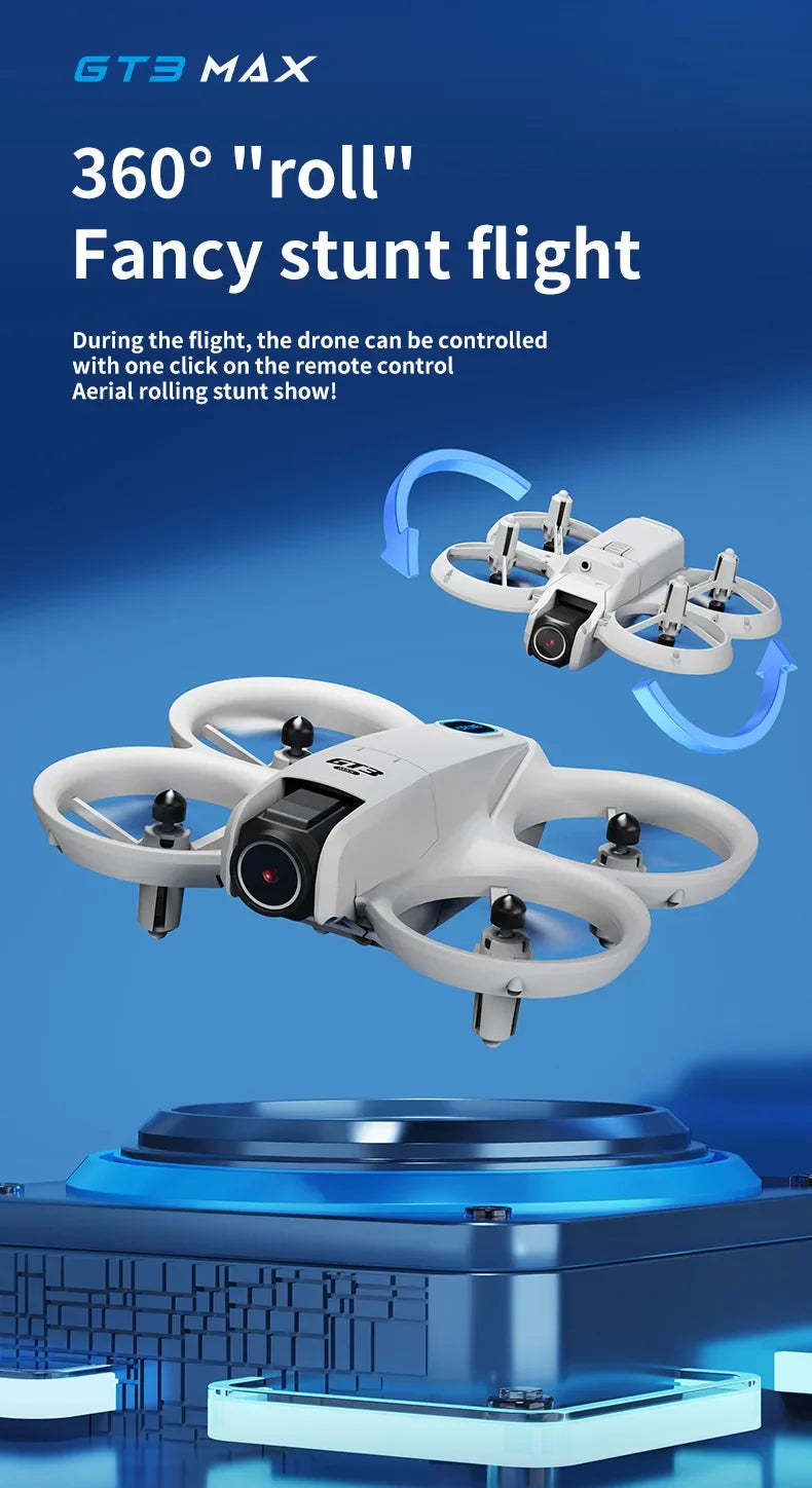 New GT3 MAX Drone 8K HD 4.3” Telecomando Modalita 360° Flip Quadcopter 2 modelli