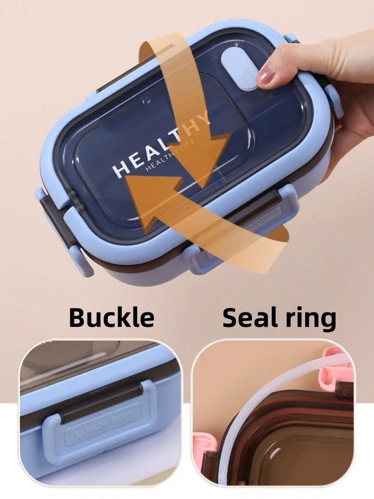 1200ML Box  per il pranzo a doppio strato Scomparto portatile