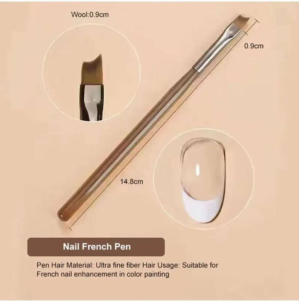 Pennello per Nail Gel Nail 9pz