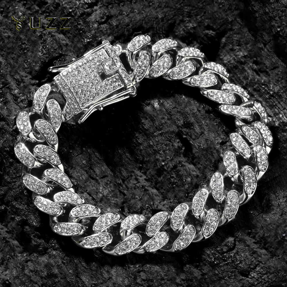 Bracciale a catena a maglie cubane
