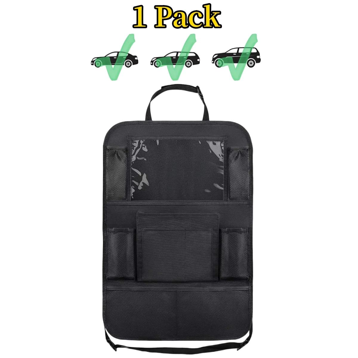 Organizzatore per schienale del seggiolino auto, 10 tasche portaoggetti