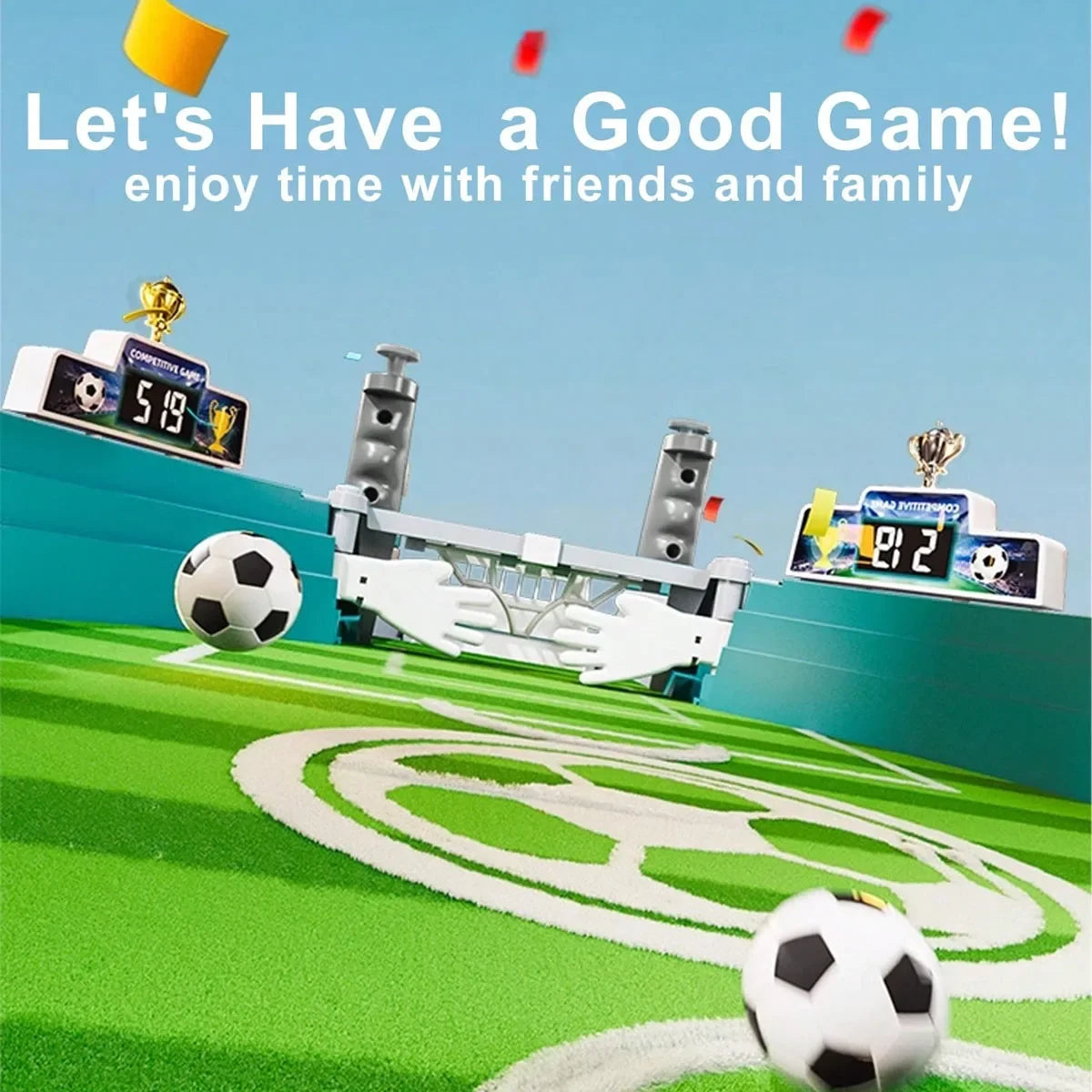 Gioco di calcio balilla, gioco di calcio per due persone