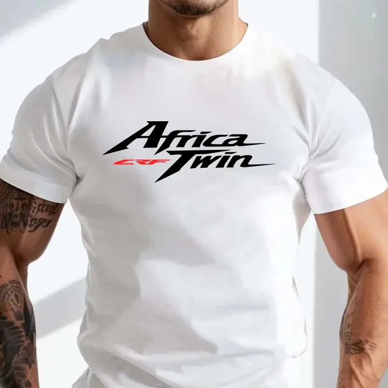 T-Shirt Africa Twin Crf cotone Top Quality