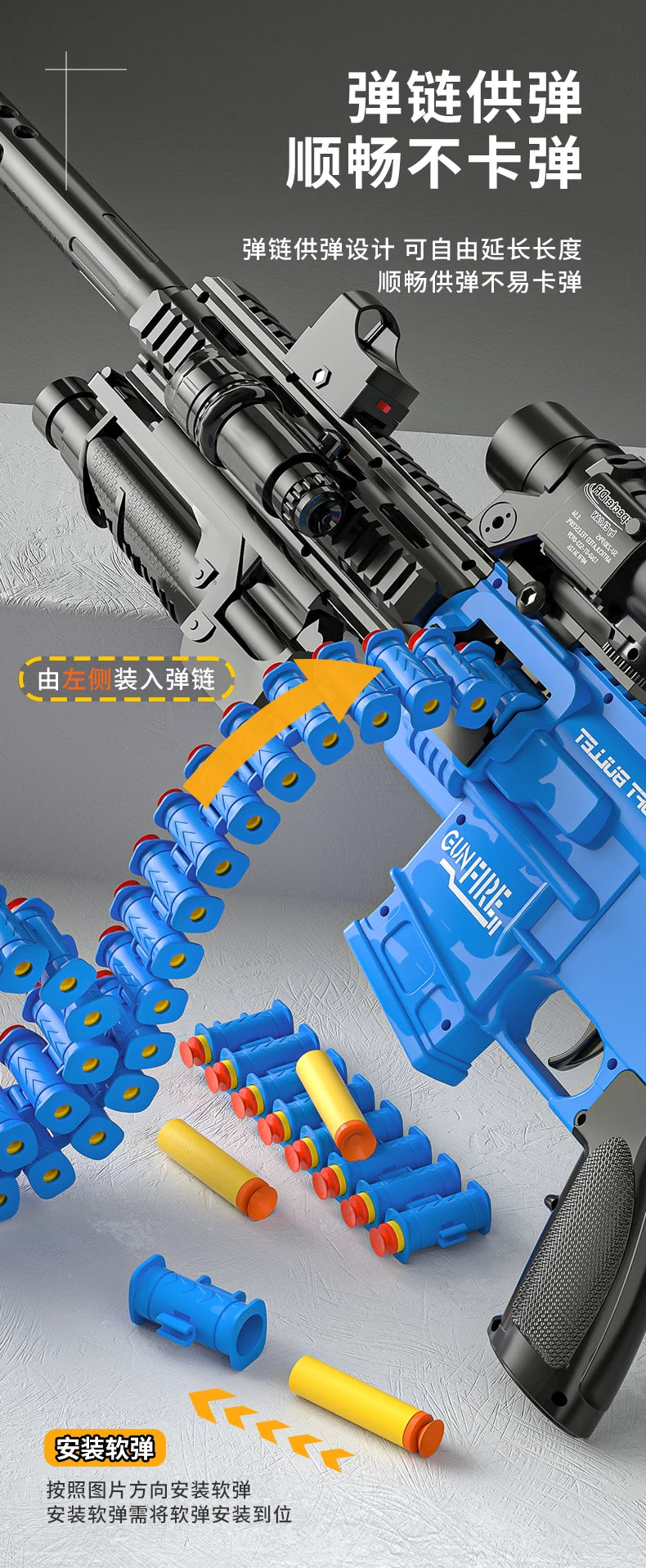 Soft Bullet Gun M416 Fucile giocattolo da fuoco