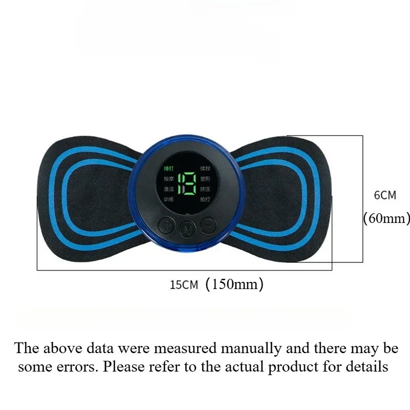 Massaggiatore elettrico portatile per il collo con telecomando EMS Massaggiatore a impulsi a bassa frequenza per alleviare i dolori  muscolari