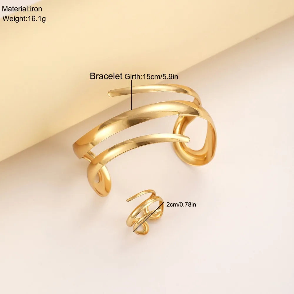 Set di gioielli bracciale e anello
