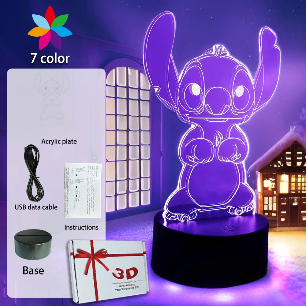 Lampada STITCH  LED Luce notturna Telecomando Smart Touch