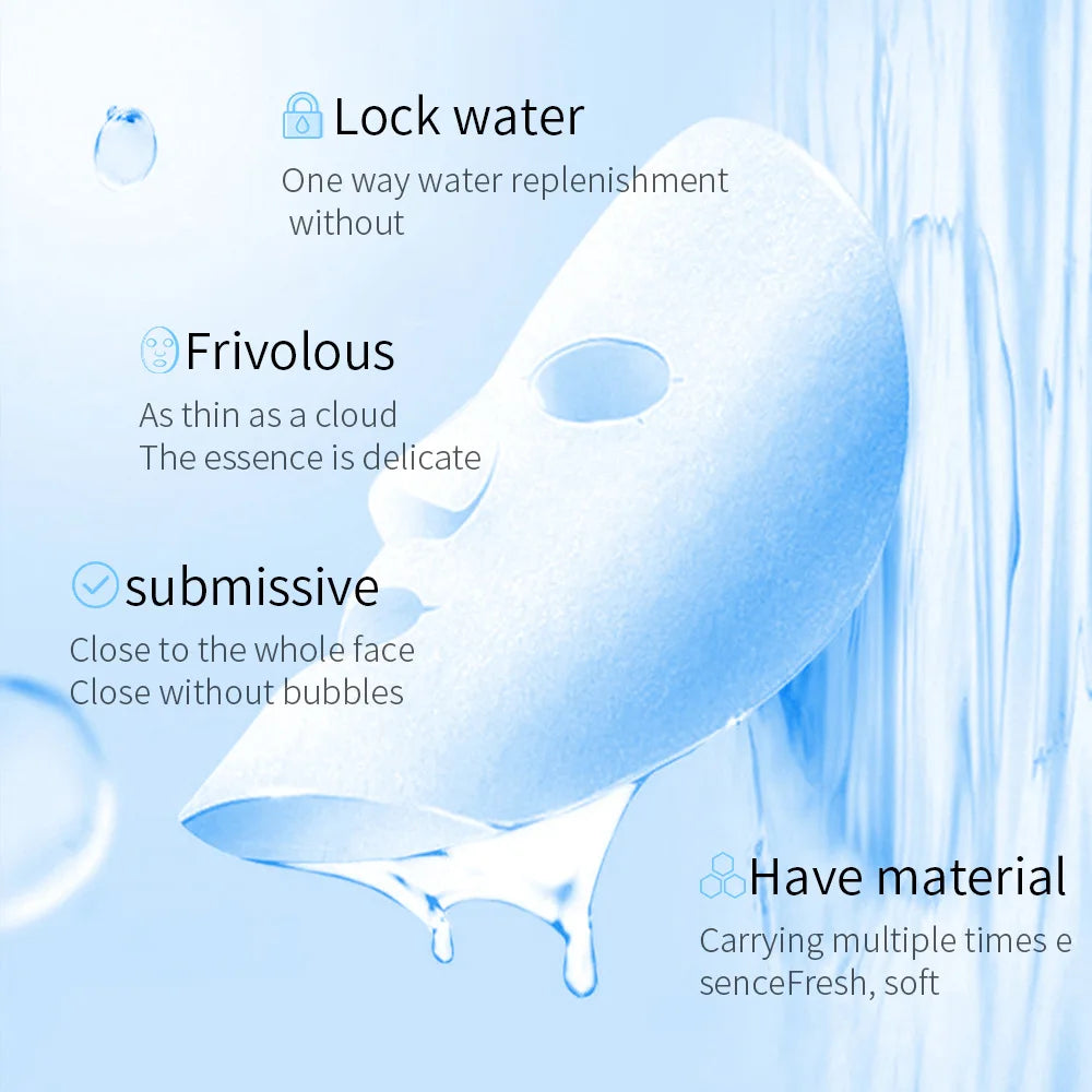 20pcs BIOAQUA Maschera viso al collagene