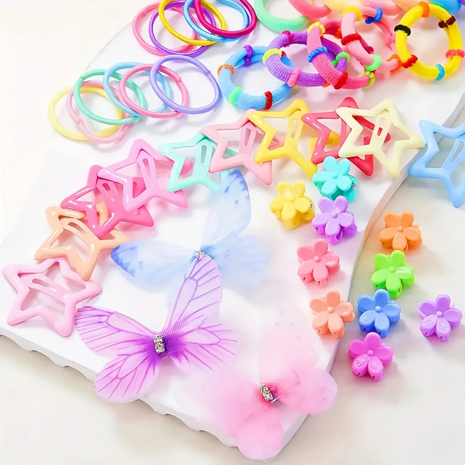 Fascette per capelli, fiori e copricapi a fiocco a doppio strato 940 Pz
