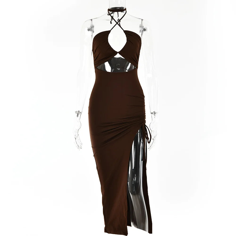 Abito Senza maniche Backless Dresses Slim