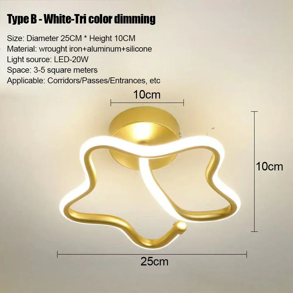 Luci da soffitto a strisce a LED stile moderno Forme multiple