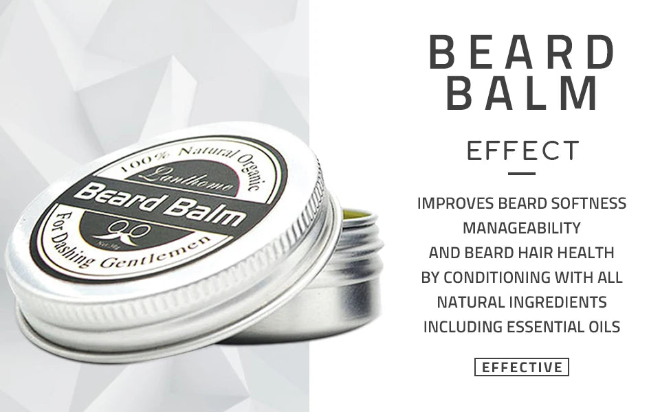 Balsamo naturale per barba Cera per la crescita della barba Olio per gli uomini Idratante Lisciante Barba Styling Professional