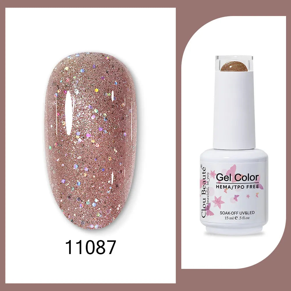CLOU BEAUTÈ  15/10ml Semipermanente Gel Smalto Unghie 400 colori disponibili