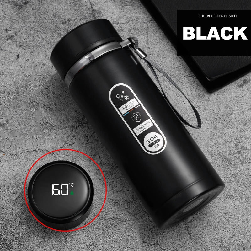 Bottiglia termica in acciaio inossidabile da 500ML-1 litro con display a temperatura a LED