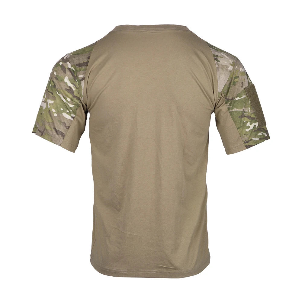 T-shirt tattica manica corta abbigliamento mimetico