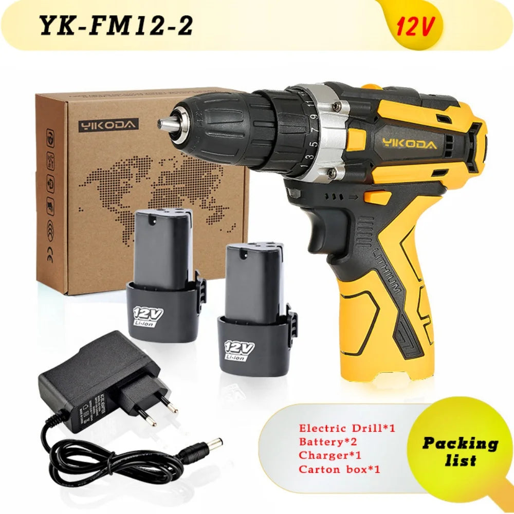 YIKODA 12V-21V Trapano a batteria al litio ricaricabile Produzione Polonia e produzione Cinese