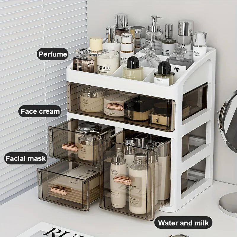 Cassetto per cosmetici, Espositore per prodotti per la cura della pelle antipolvere di grande capacità