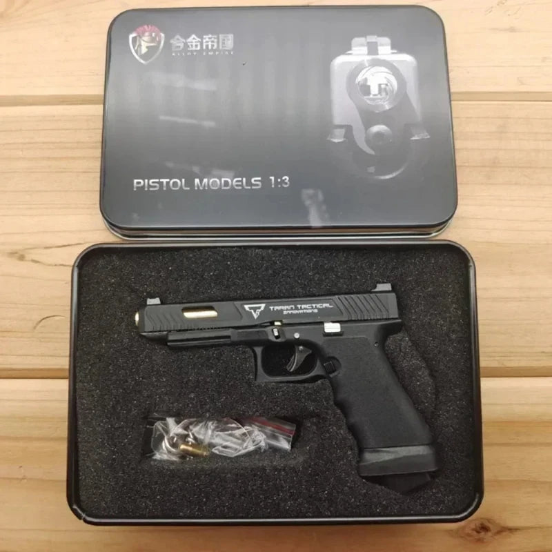 GLK 1:3 G17 G34 TTI Taran Lega tattica Empire PUBG Pistola Portachiavi in metallo