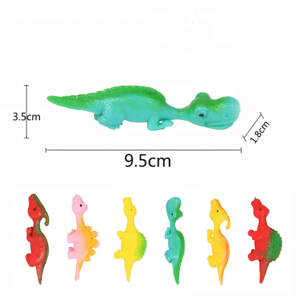 5-20Pcs Colorful Finger Catapult Dinosauro Giochi Bambini